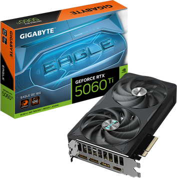 Відеокарта Gigabyte GeForce RTX 5060 Ti Eagle OC 16GB GDDR7 DLSS4 (GV-N506TEAGLE OC-16GD) 224019 фото