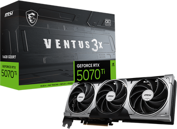 Відеокарта MSI GeForce RTX 5070 Ti 16G VENTUS 3X OC (912-V531-083) 224029 фото