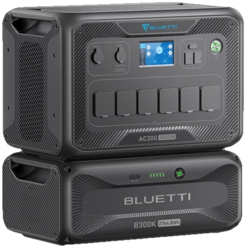 Комплект зарядної станції BLUETTI AC300 + battery module B300K 227668 фото