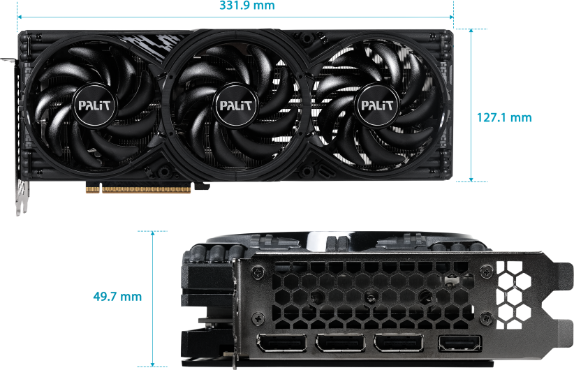 Відеокарта Palit GeForce RTX 5070 Ti GamingPro-S 16GB GDDR7 (NE7507T019T2-GB2031U) 224674 фото