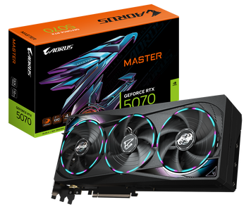 Відеокарта Gigabyte GeForce RTX 5070 AORUS Master 12GB GDDR7 DLSS4 (GV-N5070AORUS M-12GD) 223037 фото