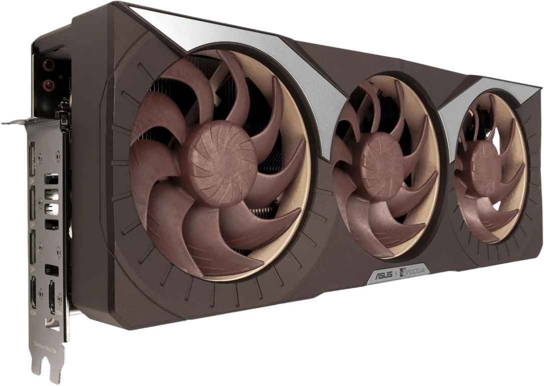 Відеокарта ASUS GeForce RTX 5080 Noctua OC 16GB GDDR7 DLSS4 (RTX5080-O16G-NOCTUA) 227212 фото