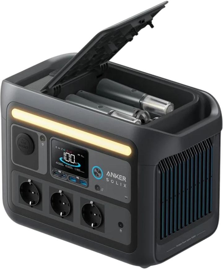 Зарядна станція Anker Solix C800X 768Wh 1200W (A1755311) 226460 фото