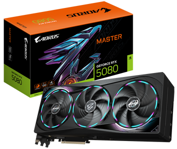 Відеокарта Gigabyte GeForce RTX 5080 AORUS Master 16GB GDDR7 DLSS4 (GV-N5080AORUS M-16GD) 222976 фото