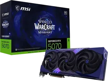 Відеокарта MSI GeForce RTX 5070 12G WoW Midnight Void Edition OC (912-V532-251)